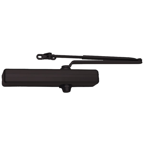 Lcn Surf Closer, Reg Arm, Tri Mount, SPBLK, Plastic Designer Cover 1461-REG BLACK DS - main